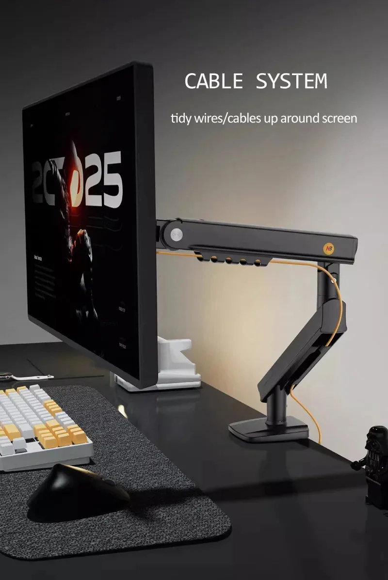 NB 20266 NEW A3 A5-XS D2 Display Mechanical Spring Arm Quick Mount 17-32 Inch Computer Monitor Stand 2-9KG Clamp and Hole Instal
