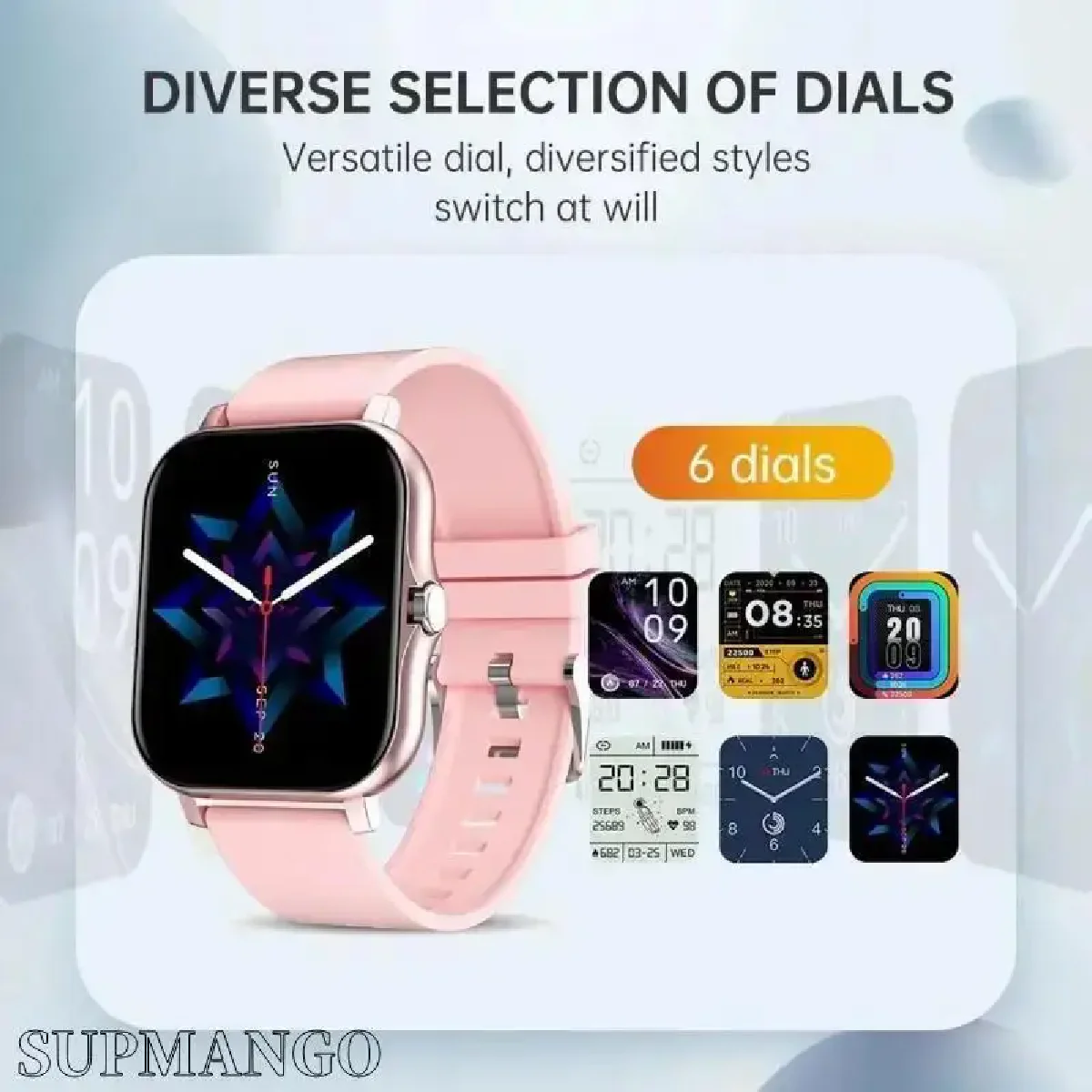 Reloj inteligente deportivo para hombre y mujer, pulsera Digital con pantalla táctil completa, Bluetooth, llamadas, 2024