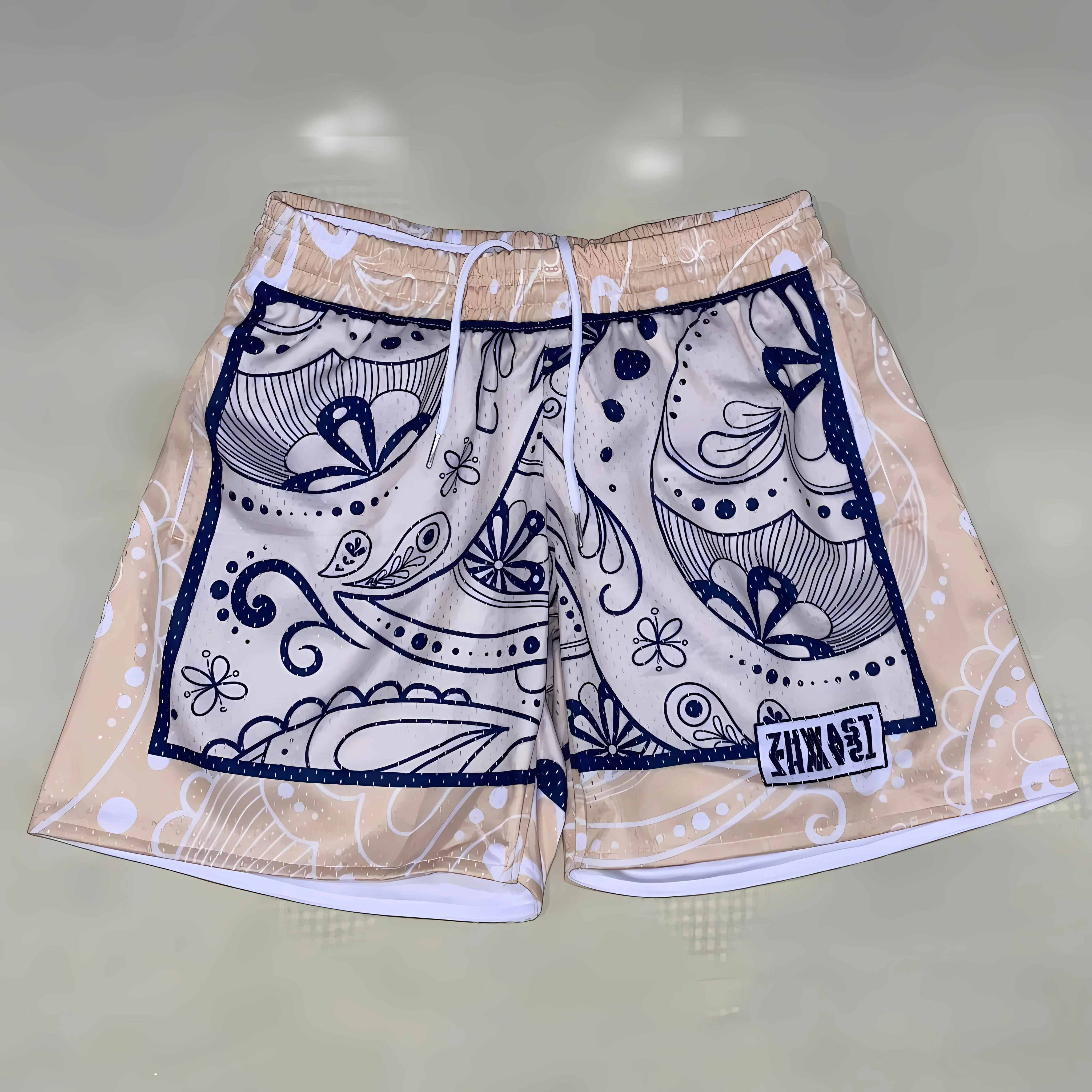 Men\'s summer shorts, casual printed beach pants, various colors to choose from, minimalist swimwear, fashionable design