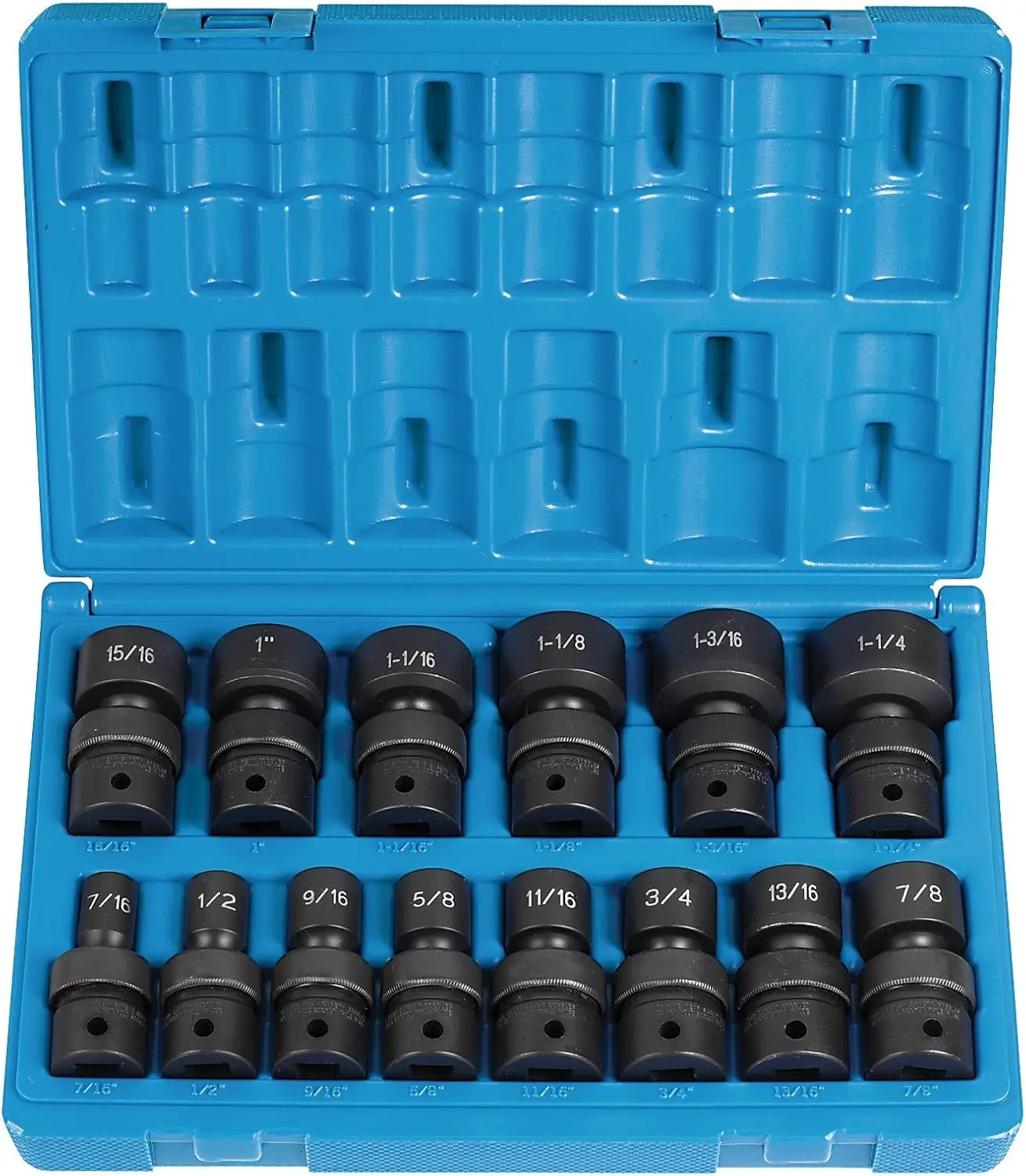 Standard Length Fractional Universal Socket Set