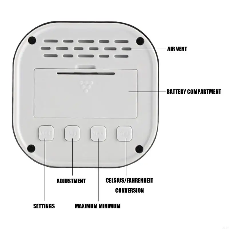 G92C Living Area Climate Monitor with Display for Indoor Desk Use