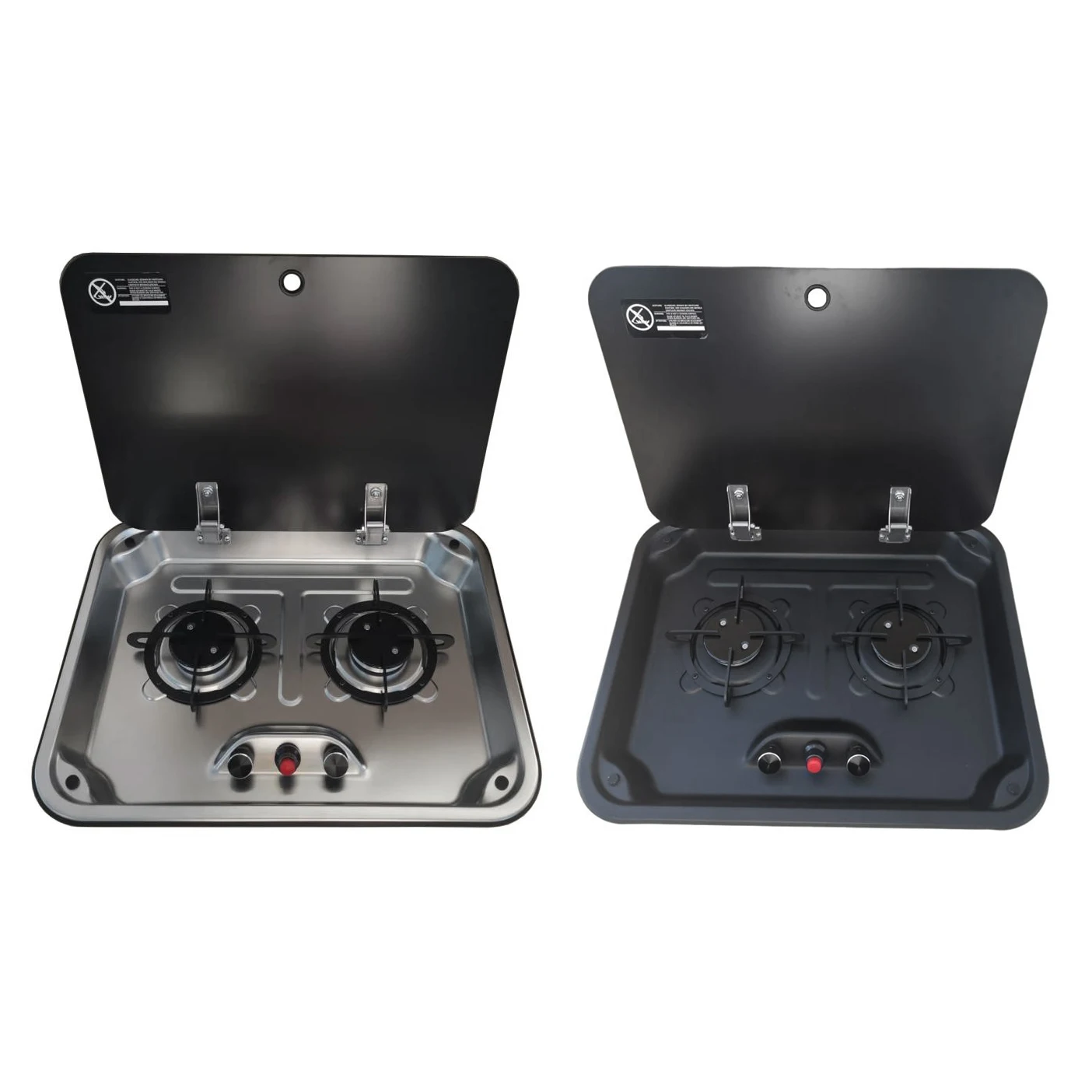 RV Gas Stove Kitchen 2-burner RV Cooktop 304 Stainless Steel Marine Gas Stove Caravan Motorhome Boat Yacht