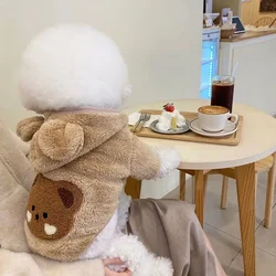 Pet Clothes Autumn Winter Medium Small Dog Sweet Sweater Warm Wool Fashion Hoodies Kitten Puppy Cute Pullover Chihuahua Poodle
