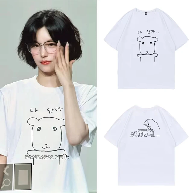 T-shirt mignon à col rond pour femmes, avec motif Harajuku amusant, manches courtes, haut confortable pour l'été, décontracté, pour les déplacements quotidiens 1