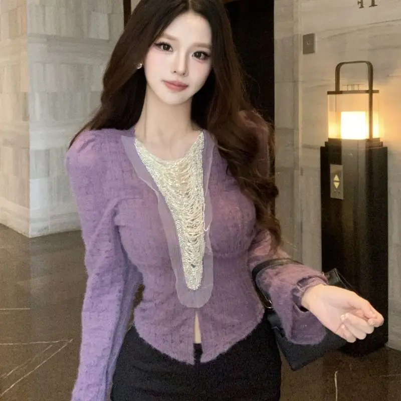 

Женская одежда, осенне-зимняя мода, простота, тенденция, универсальные модные пуловеры Pure Desire Wind, тонкие женские сексуальные трендовые пуловеры, топ