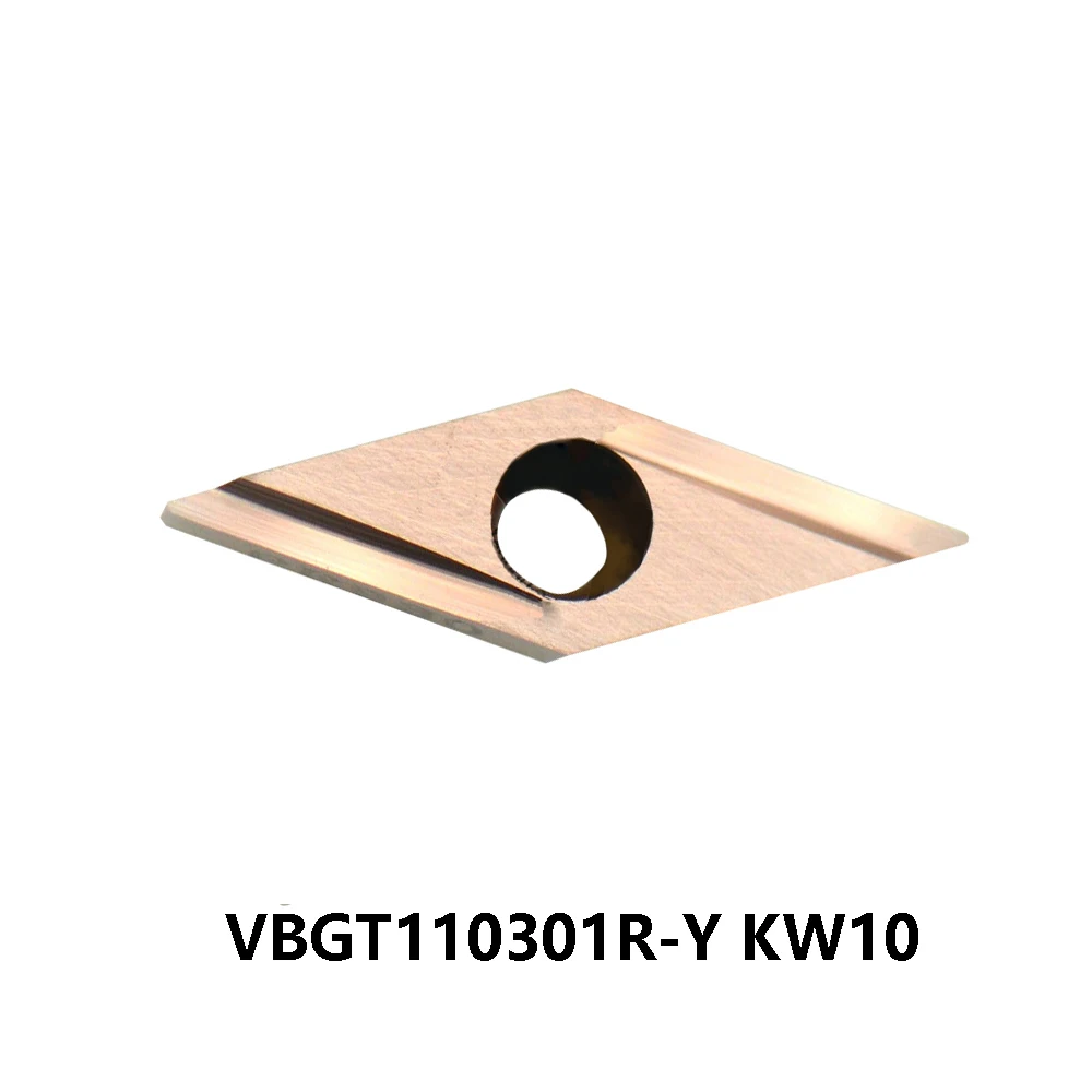 VBGT 110301 VBGT110301 R Y Original VBGT110301R-Y KW10 35° Blade Carbide Inserts Metal Turning Cutters Machine Lathe Tools Hard