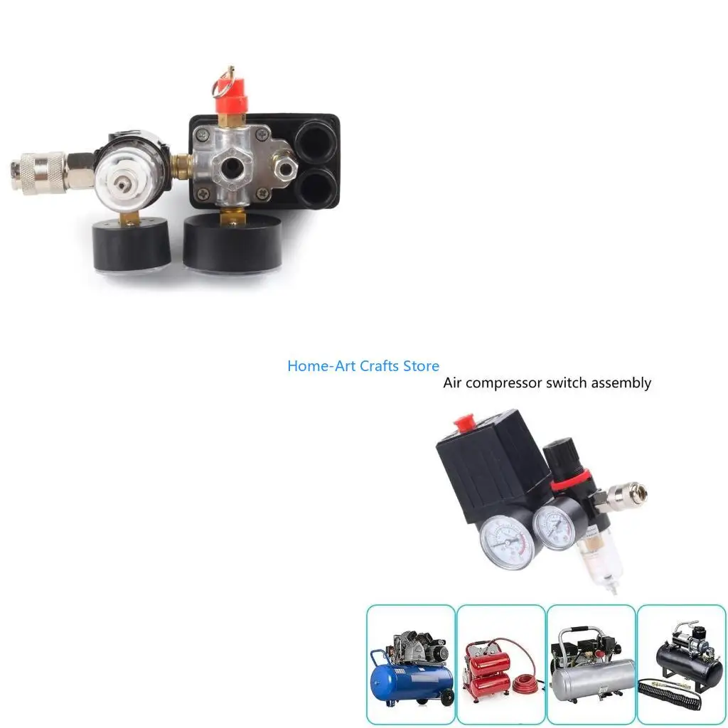 Y3NA Small  Pressure Regulator Featuring Manometer High Precisions Pressure Regulator with Clear Scale for Compressors