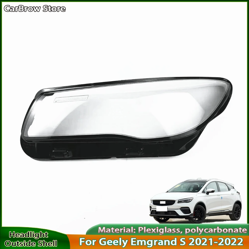 

Headlamp Lampshade Lampcover Head lamp light cover For Geely Emgrand S 2021-2022 Car Front Headlight Lens Cover Auto Shell