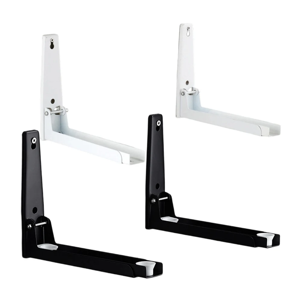 

Stainless Steel Microwave Oven Wall Mount Bracket Adjustable Microwave Stand Holder Shelf Kitchen Utensils Microwave Oven Rack