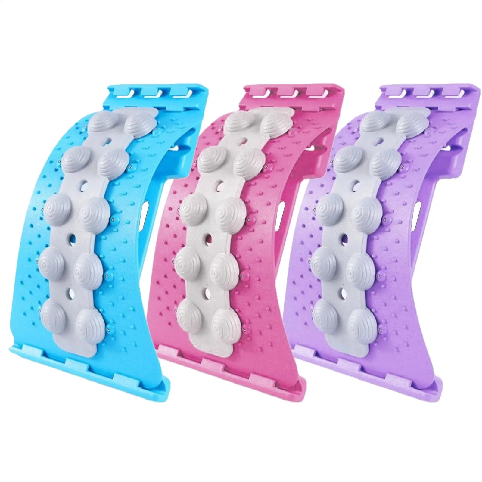 

4-уровневая доска для растяжки спины, коррекции сутулости, поддержки поясничного отдела позвоночника и массажа спины