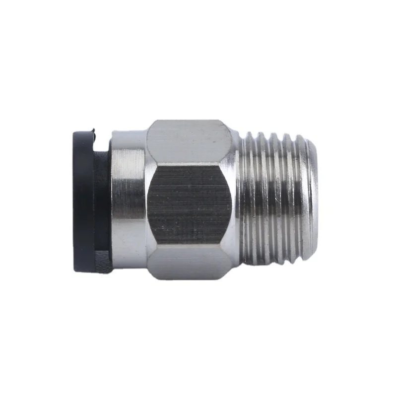 Pneumatic Fittings Brass Mini Connector Air Pipe Quick Plug PC4-M3/M4/M5 4mm Threaded Straight Through Connection