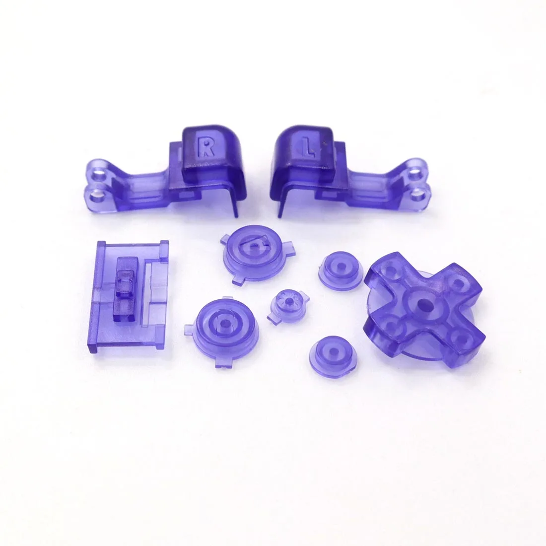 Botones GBA SP A B L R Select Start Power On Off Botones de volumen Tecla D Pad para Gameboy Advance SP Botón de juego completo de plástico