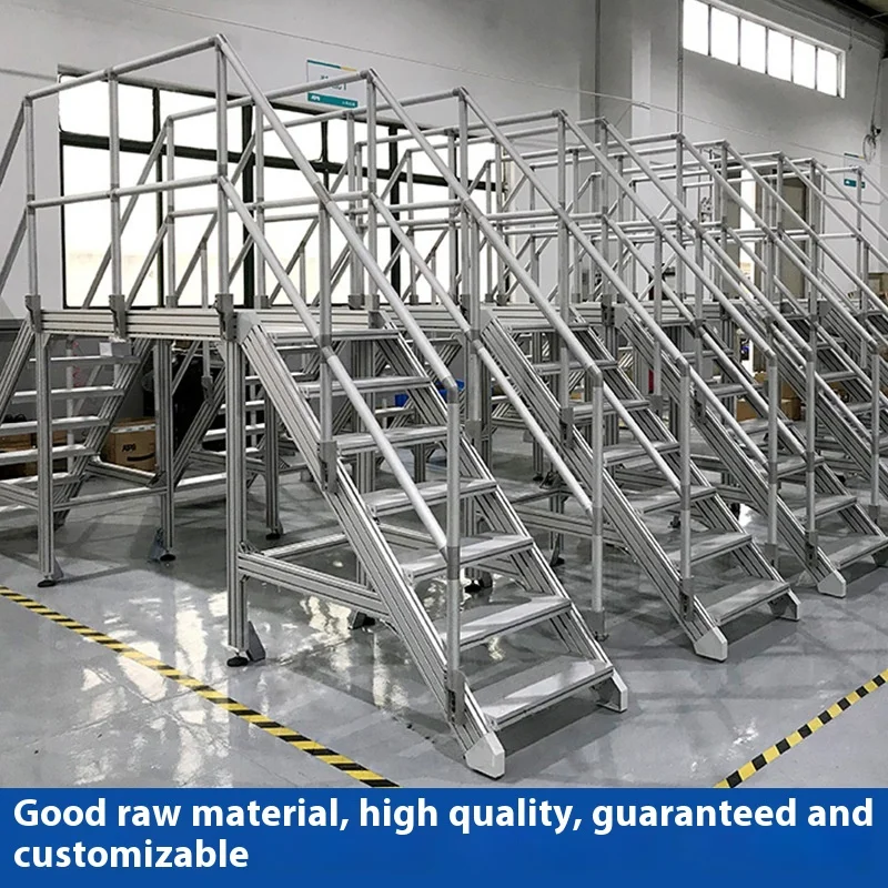 Disassembled Aluminum Movable Climbing Ladder High Tread Storage and Maintenance Equipment