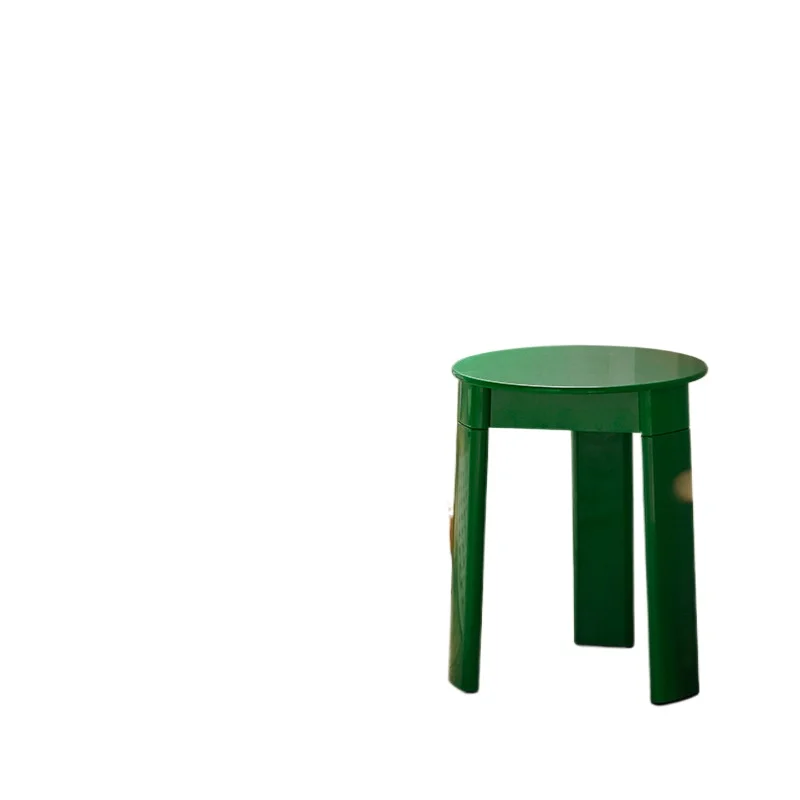 

Creative medieval designer stool Nordic home living room modern simple low stool small round stool