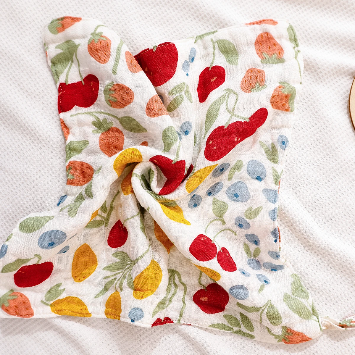 Elinfant 5 قطعة الخيزران الشاش مناشف الوجه منشفة ملابس التجشؤ لينة الشاش المرايل منشفة مجموعة غسل القماش مناديل #4