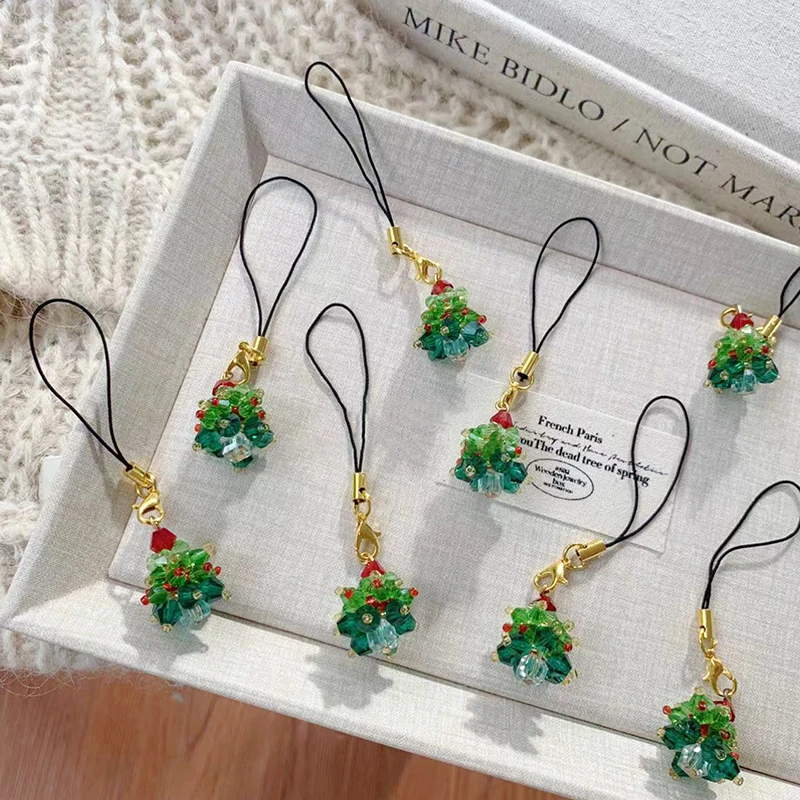 Christmas Atmosphere Heavy Beaded Three-dimensional Christmas Glass Bead Accessories