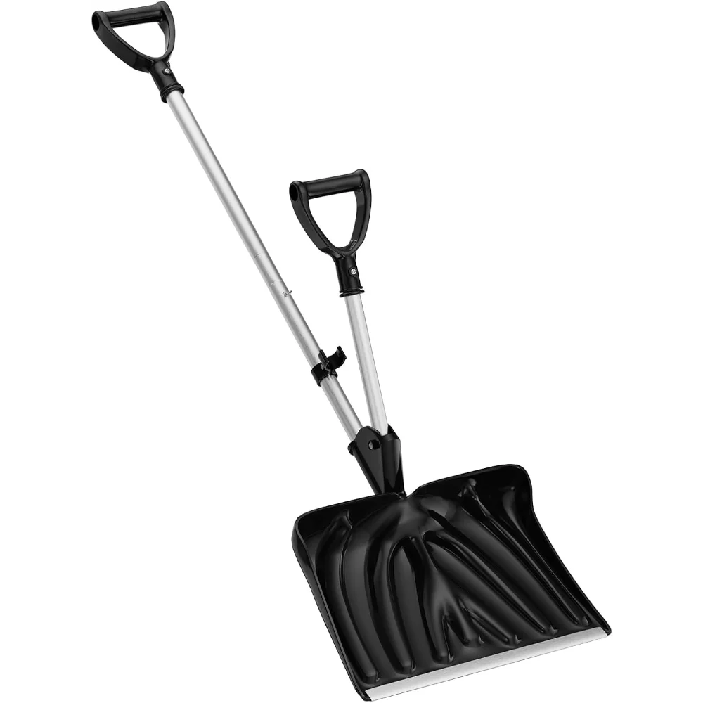 

54" Snow Shovel with D-Ring Handles, Aluminum Blade Heavy Duty for Snow Removal