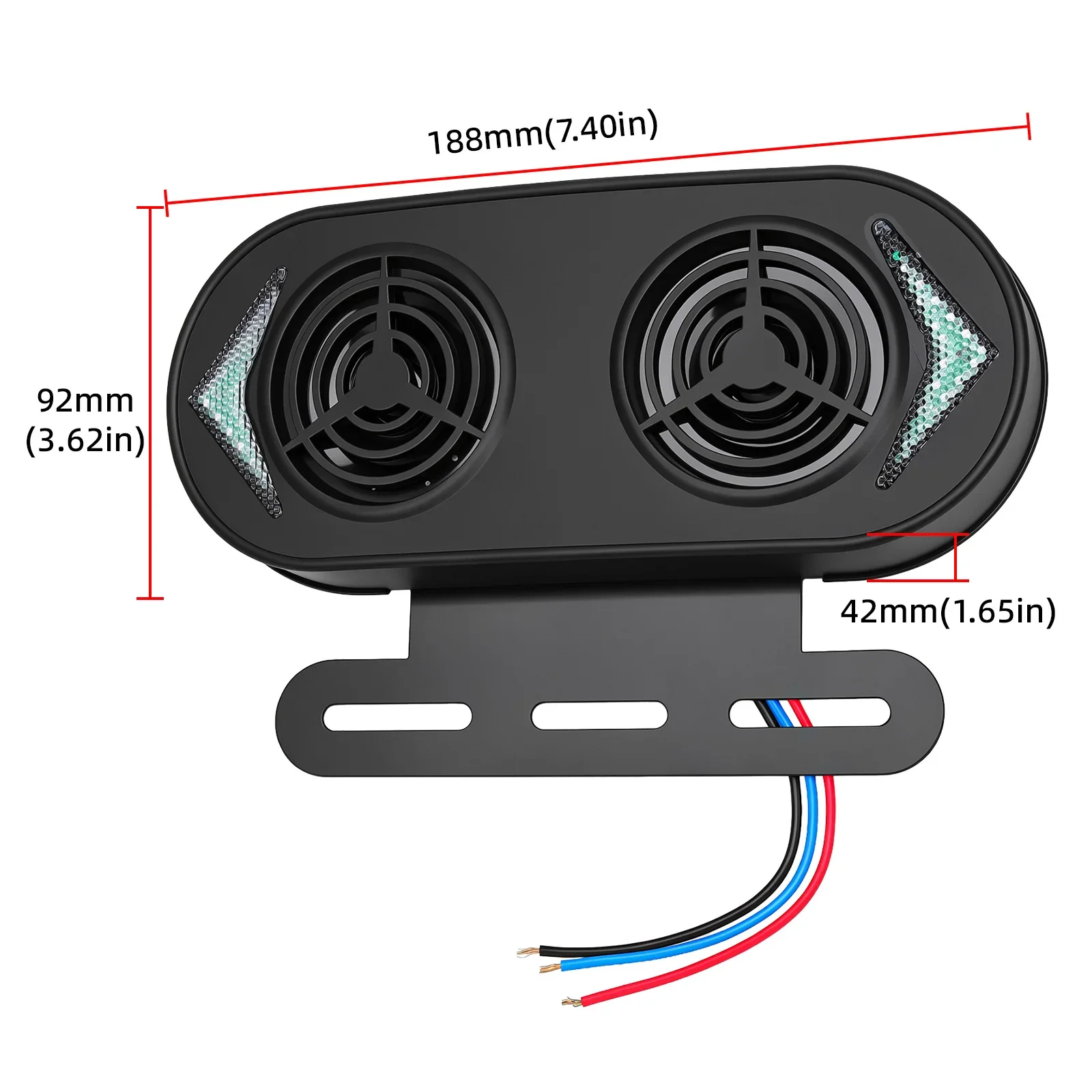 12V 110DB Car Speakers 22 Sounds With Light Alarm Vehicle Motorcycle Multi-tone Claxon Horns Car Truck Horn Siren Air Horn