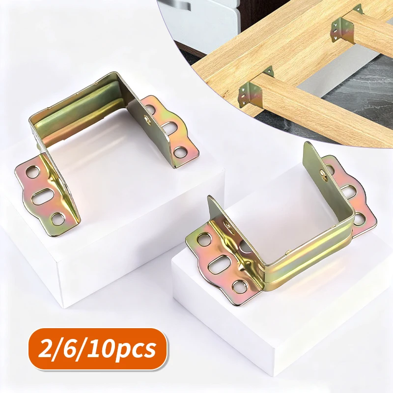 2/6/10pcs Bed Bracket, Support Frames for Furniture Fixation, Hardware Accessories Easy to Install, Bed Beam Support Bracket
