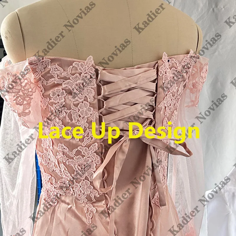 Cap Sleeves Long Mermaid Brown Bridesmaid Dresses Robes Invitee Mariage Customized Wedding Guest Party Dress