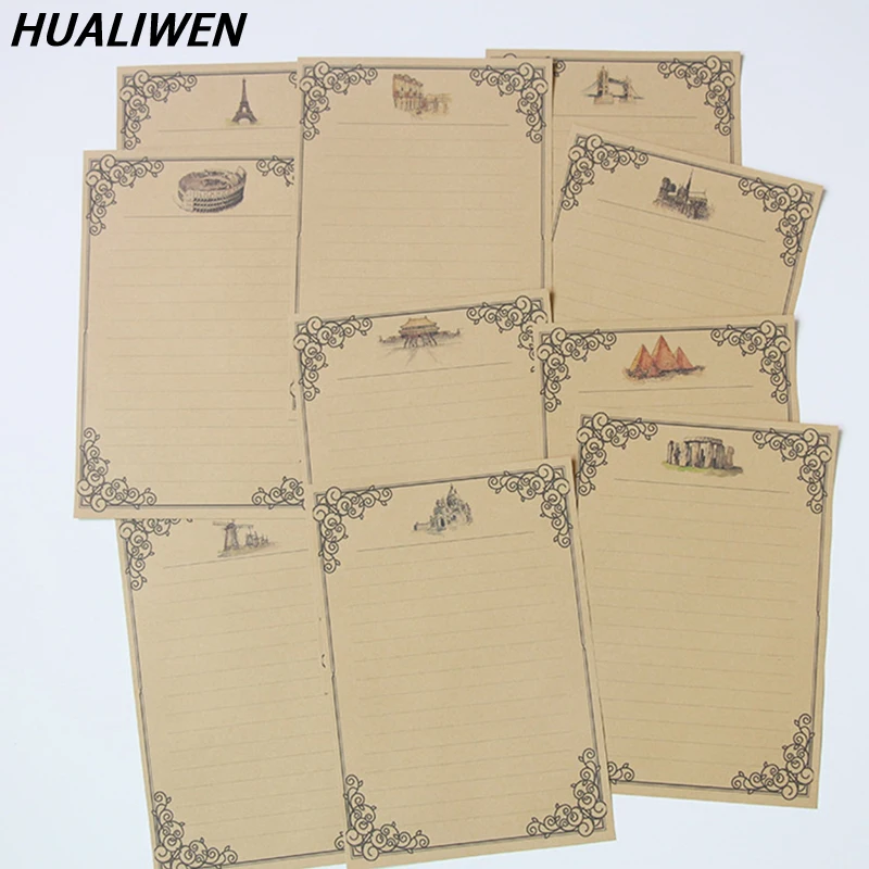 

12 Envelopes 12 Writing Paper Vintage Envelope Postcard Greeting Love Letter Gift Mail Invitation Envelope Writing Stationery