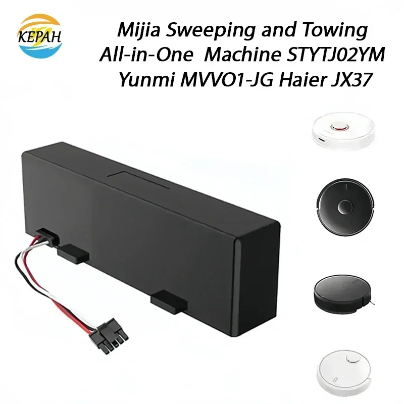 

14.8V for XIAOMI(Mijia) sweeping machine mop Pro robot vacuum cleaner battery replacement STYTJ02YM Yunmi MVVO1-JG Haier JX37