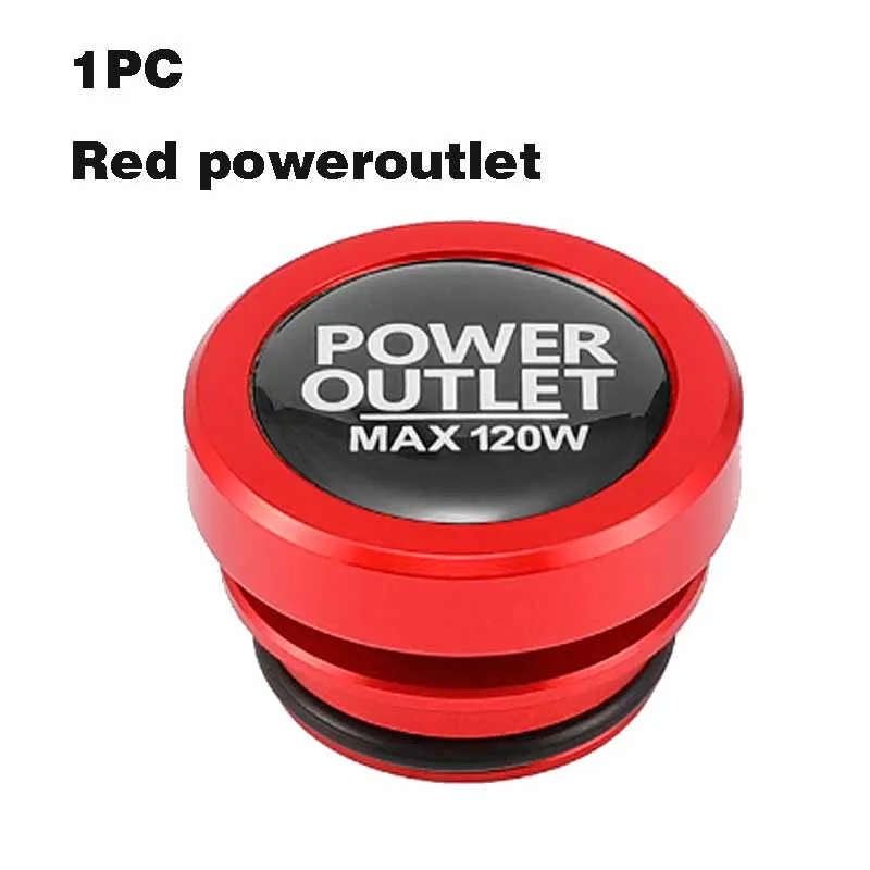 Auto Sigarettenaansteker Cover Plug Stofdichte Cap Universele metalen Knop Decoratie Cap Automotive Voertuigen Sigarettenaansteker Cover