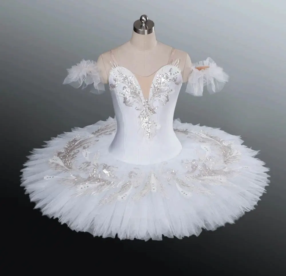 Black Swan ballet dress tutu Feather International Competition daytime Goose Lake costume Blue bird custom