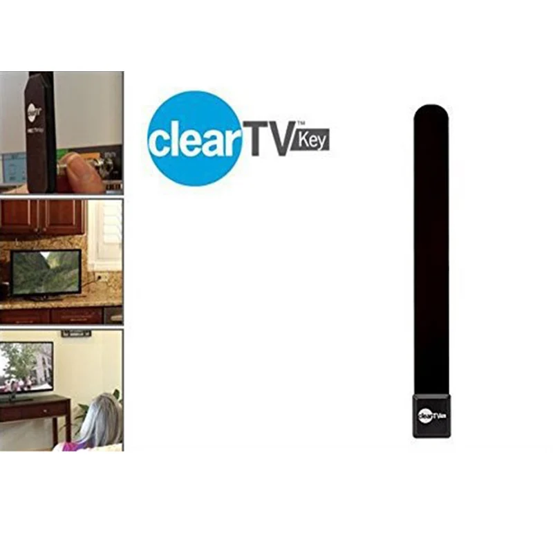 【C】1Pcs Digital Aerial TV Stick Clear Smart TV Switch Antenna HDTV FREE TV Digital