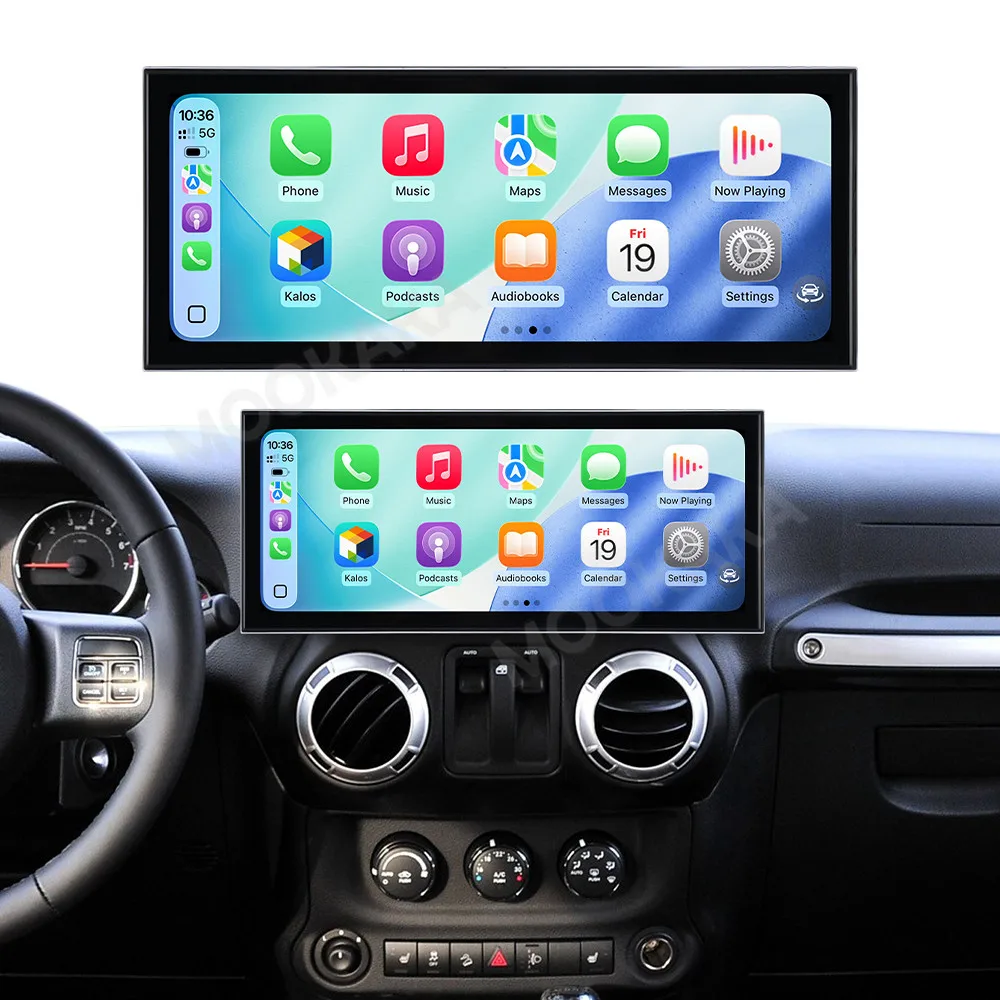 15.8 inch Screen Car Radio For Jeep Wrangler jl 2011 - 2017 CarPlay Android 15.0 Stereo Auto Multimedia Player HeadUnit DSP Navi