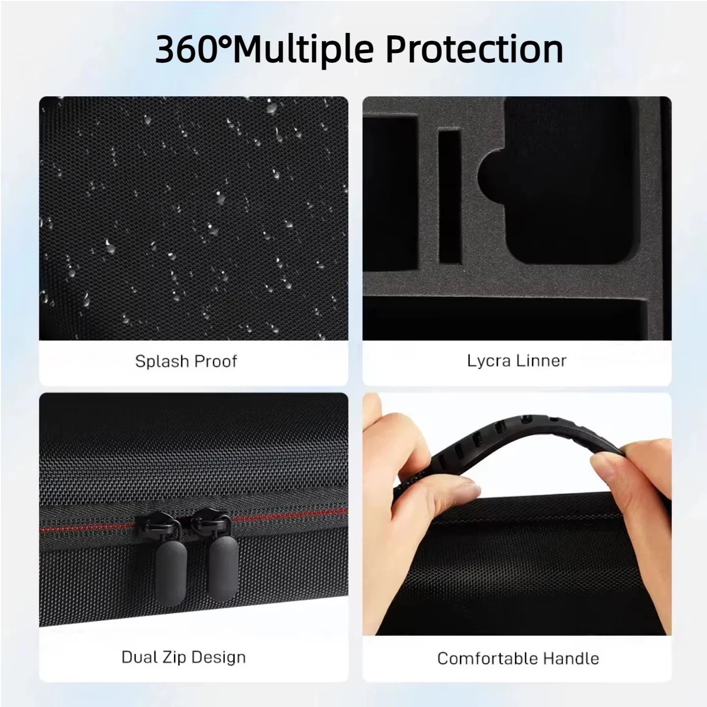 for Insta360 X5 X4 X3 Camera Carrying Case Portable Storage Bag Protective Case For DJI Action 6 Gopro Camera Box Accessories - view 3