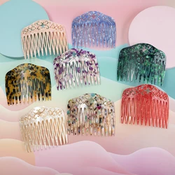 Vintage Hair Combs Colorful Acetate Hair Accessories Tortoise shell Women Hair clips Flamenco Headdresses Comb jewelry Wholesale