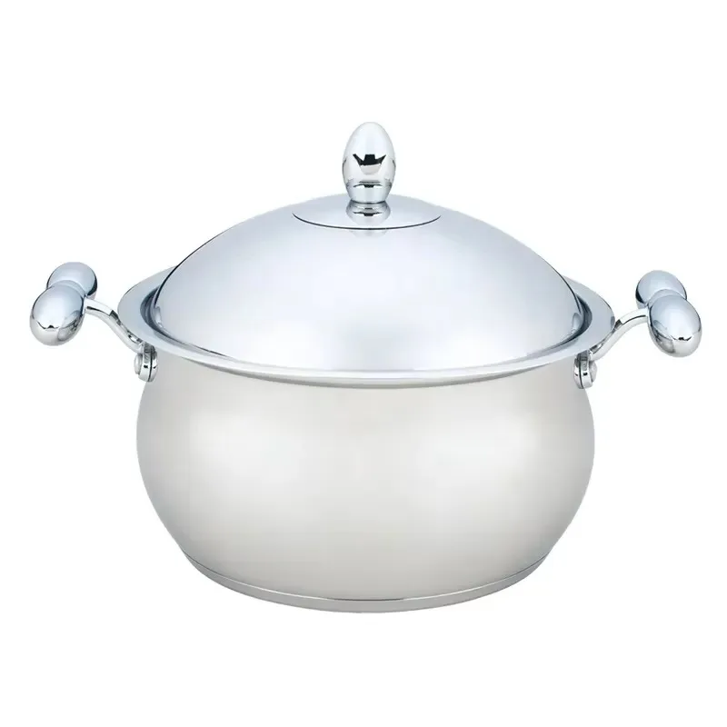 Factory high quality 20 liters heavy duty 304 light soup food stock utensils metal stainless steel pot set