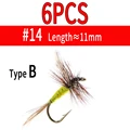 6pcs B Yellow 14
