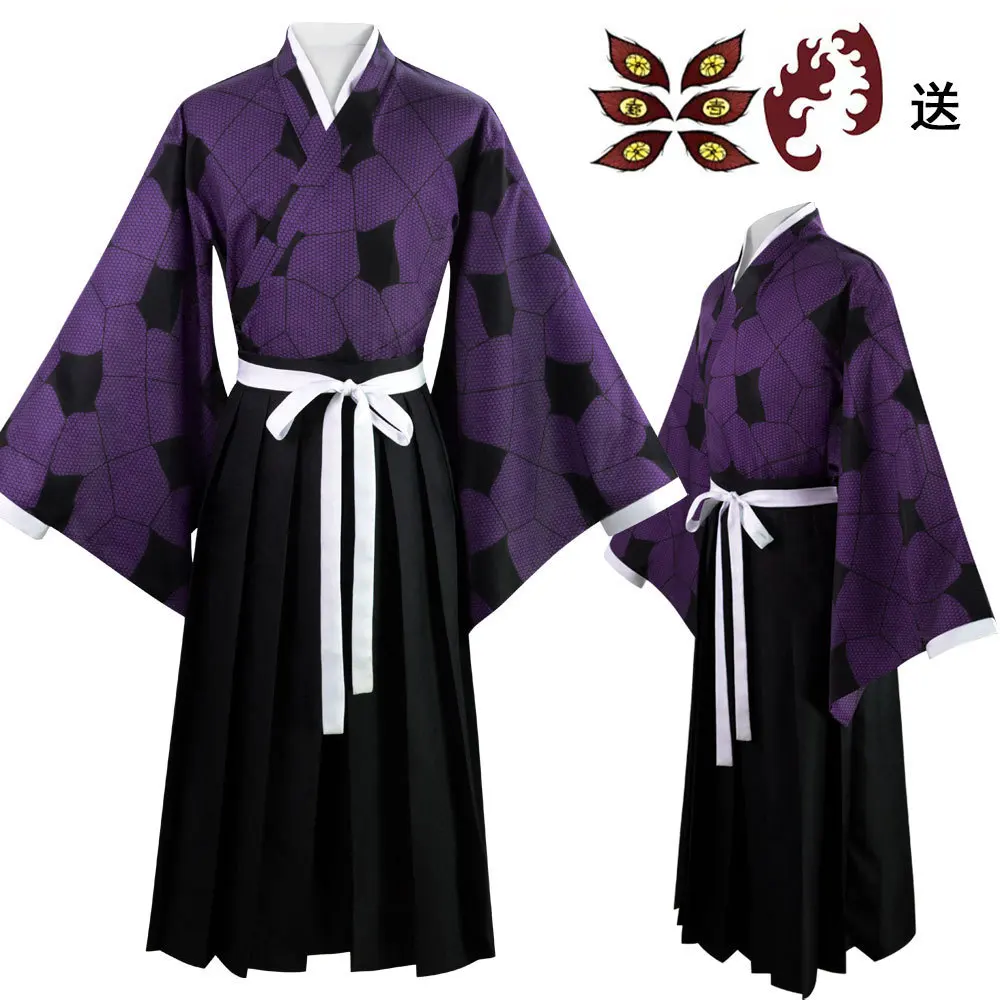 Disfraz de Cosplay de Upper Moon One Kuroko en Yukata y kimono para puesta en escena