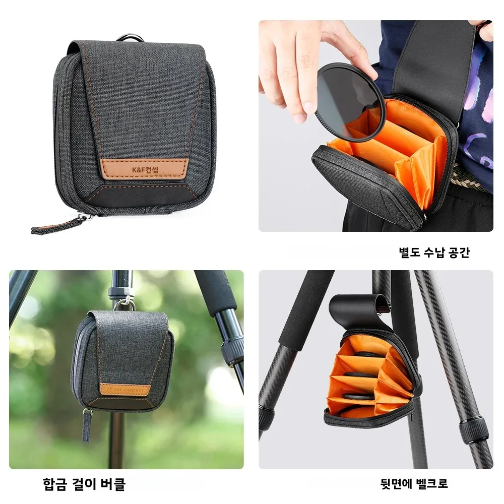 K&F CONCEPT 4pcs ND4 ND8 ND64 ND1000 Filter kits for Camera Lens with Filter Pouch 49mm 52mm 55mm 58mm 62mm 67mm 72mm 77mm 82mm
