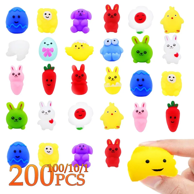 1/30/50/100/200 قطعة عيد الفصح اسفنجي ديناصور Eggman لطيف الدجاج الجزرة رئيس ، سخيف الكلب زلابية لعبة لتخفيف الضغط اسفنجي #1