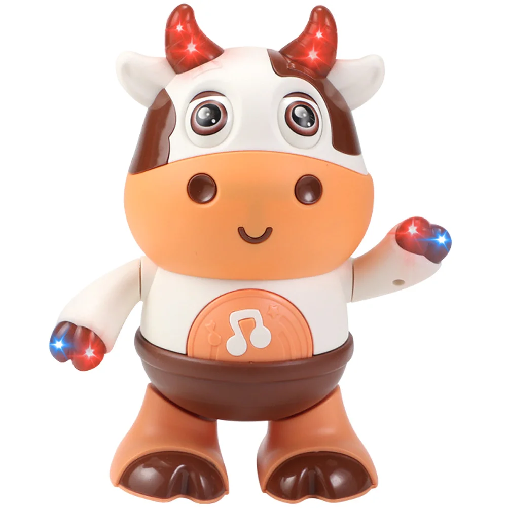 Danse compacte enfants Robot vache en forme de lumières son Portable électrique Musical jouet pour enfants enfants
