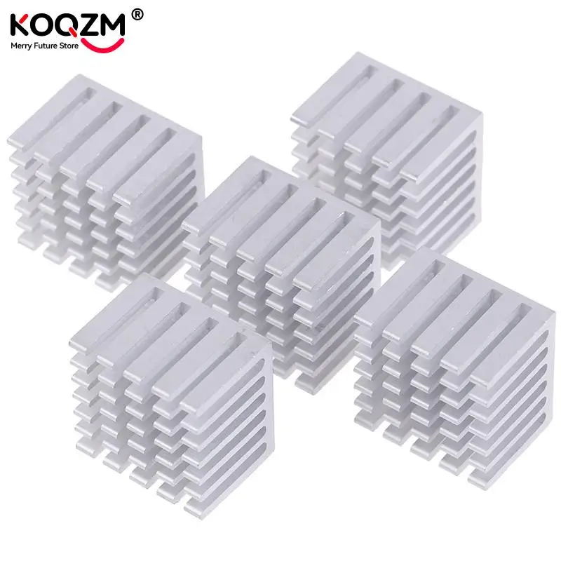 5Pcs 20x20x15/10mm Cooling Accessories DIY Heatsink CPU GPU Chip Aluminum Heatsink