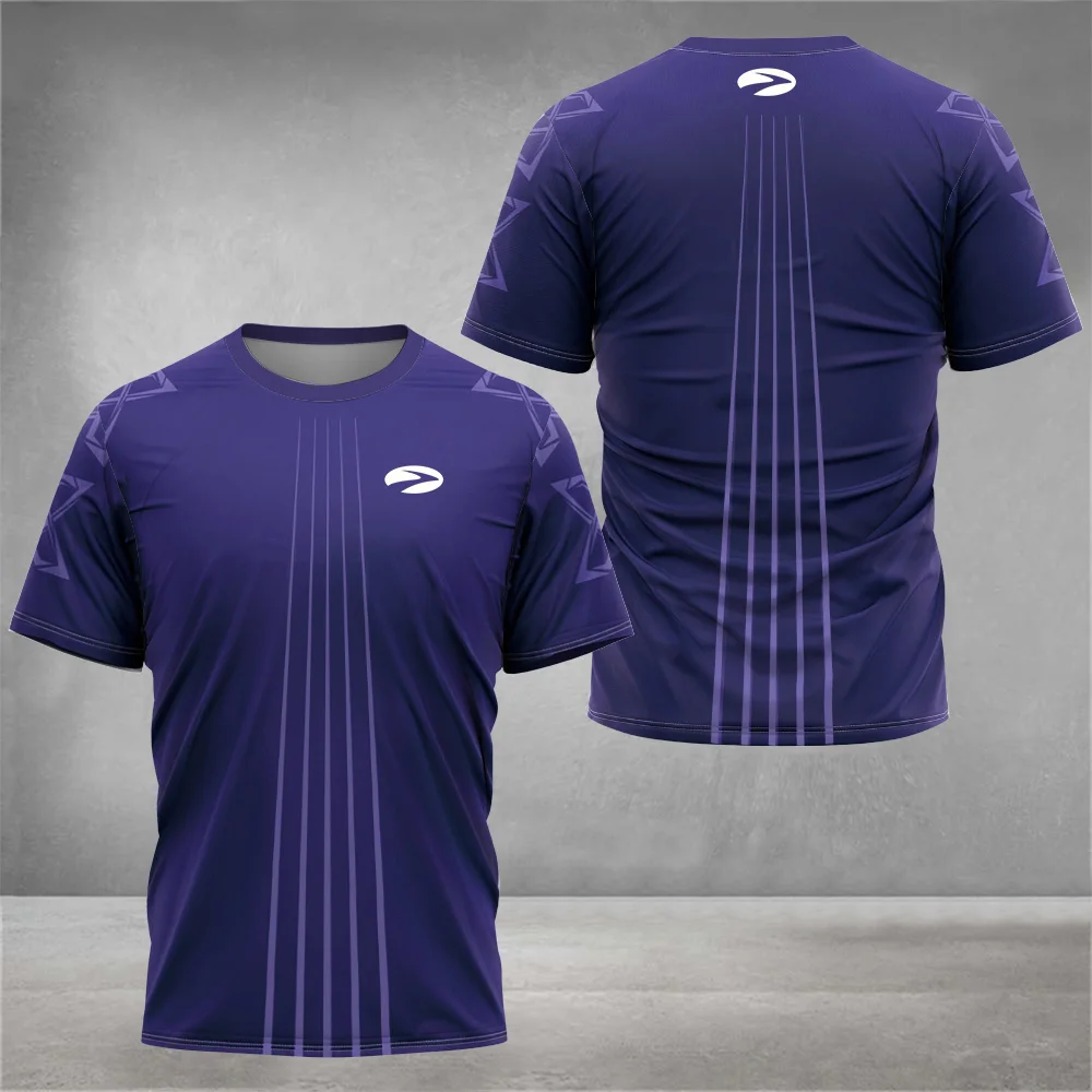 Camisetas deportivas de manga corta para hombre, ropa de calle deportiva con estampado de cuello redondo, Tops de entrenamiento al aire libre, Verano