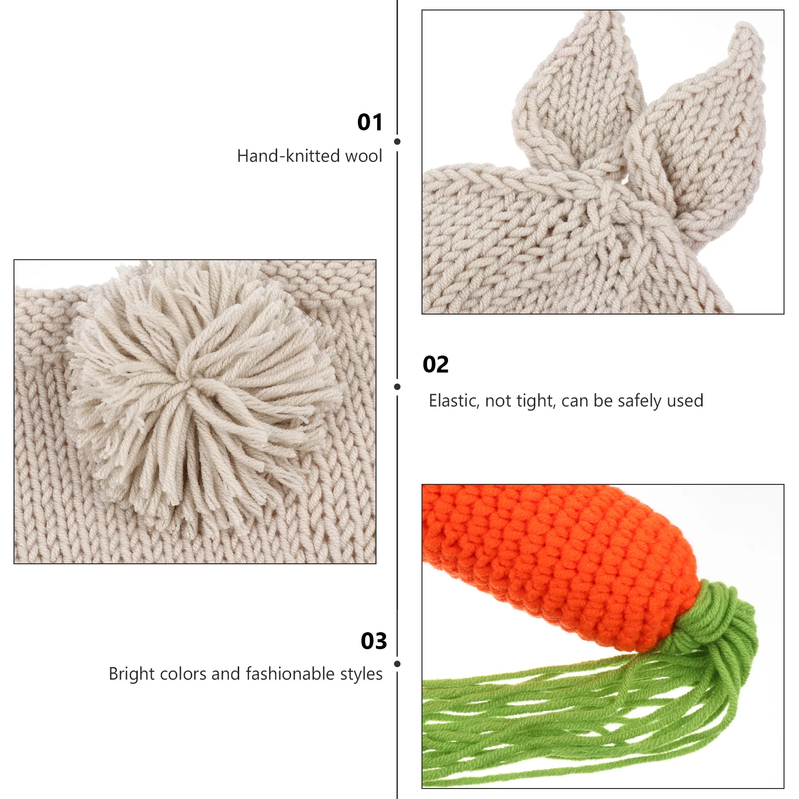 

Baby Photography Clothing Kids Costume Rabbit Props Newborn Outfits Adorable Design Warm Comfortable Baby Clothes Photoshoot