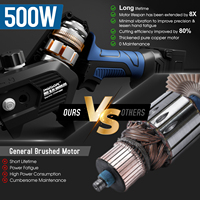 6 Inch 16.8V Brushless Chain Saw Mini Handheld Pruning Chainsaw With 2 Batteries Woodworking Electric Saw Cutting Power Tool