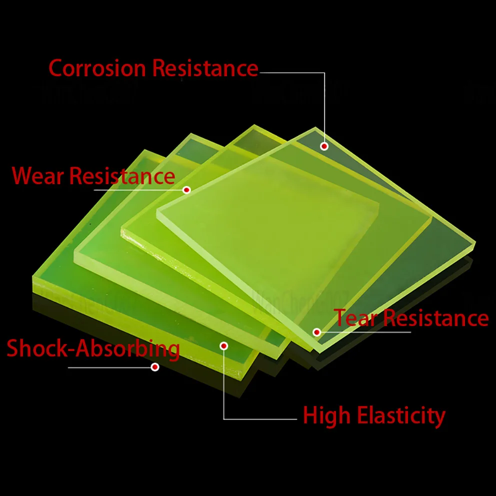 

Polyurethane Square PU Damping Plate,Die Cutter Board,Beef Tendon Plate,Customize Size Die Cushion Elastic Rubber Sheet, 1-10mm