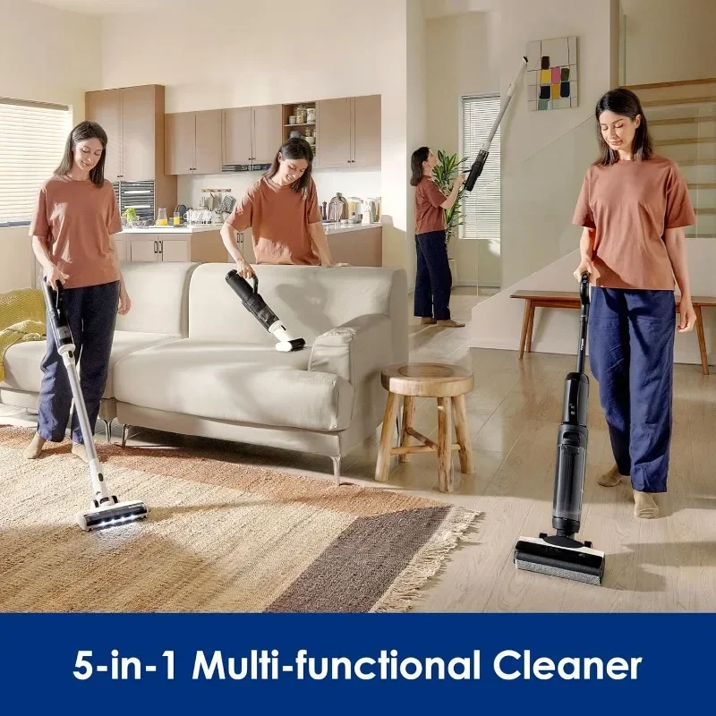 Tineco Floor ONE Switch S6 Cordless Wet Dry Vacuum Cleaner, Smart Floor Cleaner Mop, 5-in-1 Multi-Function Stick Vacuum