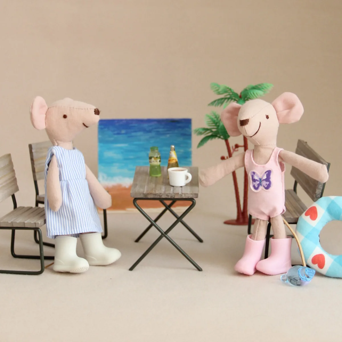 مصغرة محاكاة احذية المطر سيليكون 2 أزواج مناسبة ل 1:12 Bjd Ob11 بيت الدمية ديكور المنزل