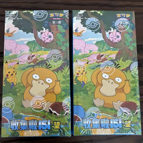 New Hot Sale 100%Original Genuine Pokemon Trading Ptcg Cards Collected 151 V2 Zhu&amp;Purple Simplified Chinese Genuine Battle Card