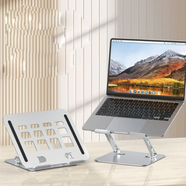 2026 New Arrival Foldable Carbon Steel Laptop Riser Non Slip Desk Phone Tablet Holder