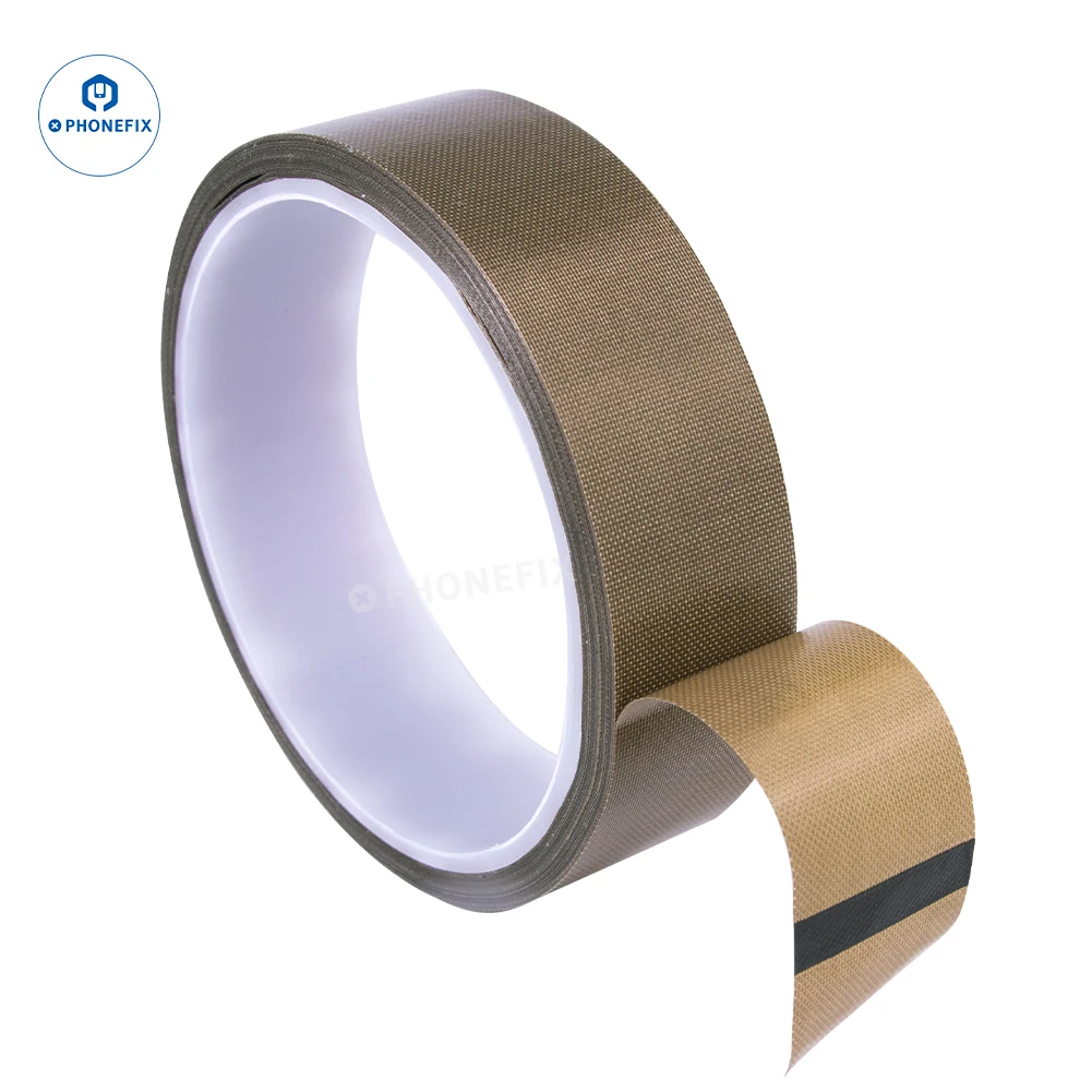 Cinta resistente a altas temperaturas, adhesivo de tela recubierta de PTFE, pegatina de aislamiento eléctrico para protección de teléfono, herramienta de reparación selladora