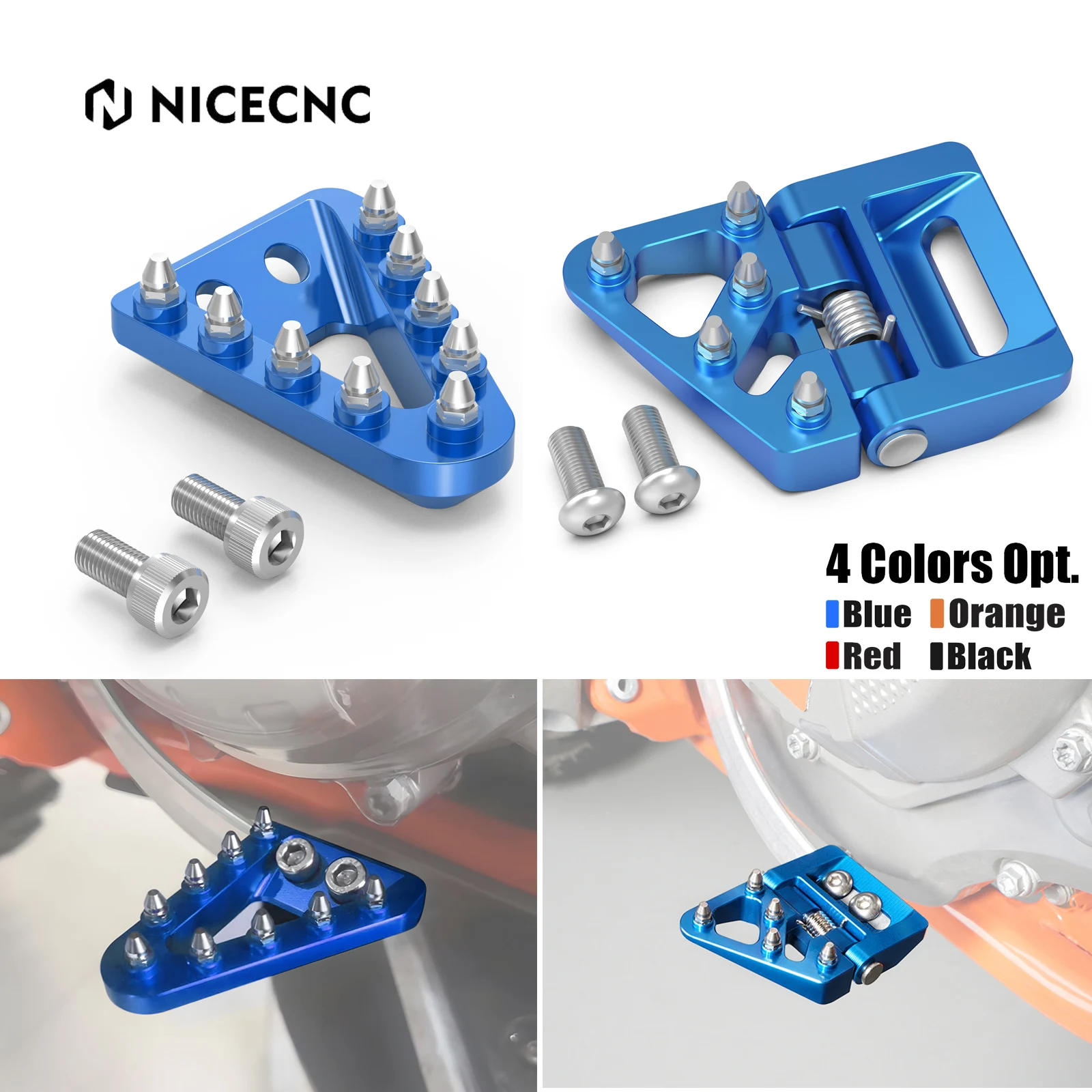 

For Husqvarna TE 300 2017-2024 Rear Brake Pedal Tip Plate TE 250 TE 300i TE 250i FE 250 FE 350 FE 450 501 TX 300 TC FC TX FX