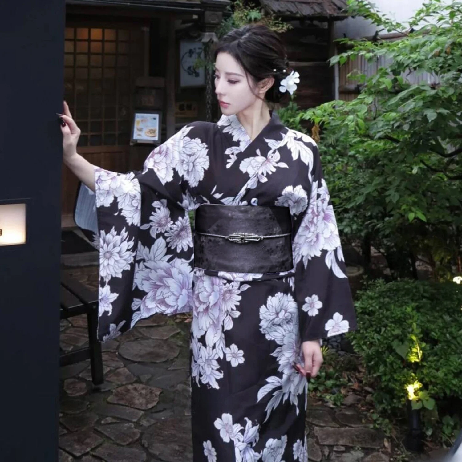 كيمونو تقليدي وردي فاتح فتاة أسطورية يابانية Sle نسخة محسنة كيمونو دكتور الألعاب النارية مهرجان الملابس النسائية